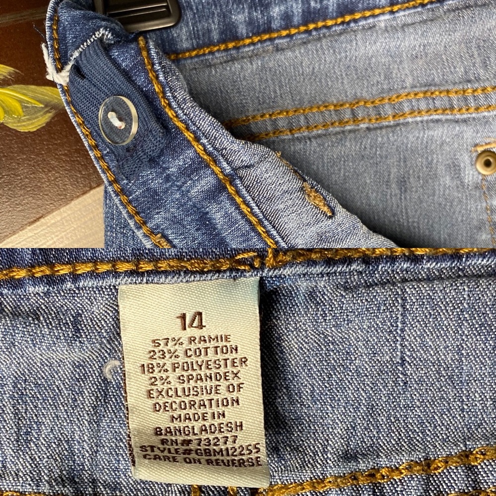 MUDD Button Fly Blue Denim Girls Jean Shorts - Picture 8 of 9